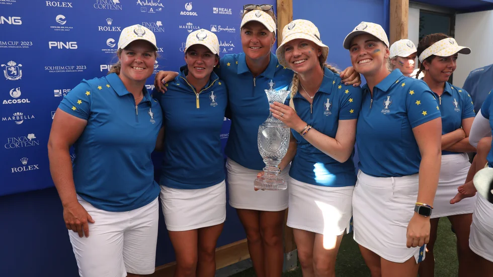 Inte mindre än fem svenskor var med och spelade hem Solheim cup för Europa: Caroline Hedwall, Linn  Grant, Anna Nordqvist , Maja Stark och Madelene Sagström.