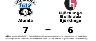 Alunda vann efter förlängning mot Björklinge