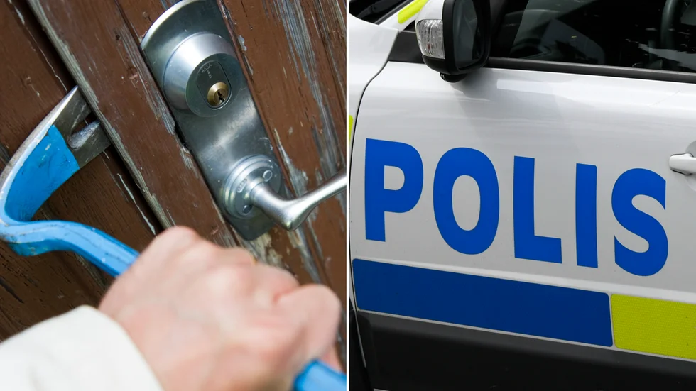 Polisen utreder hemfridsbrott efter att en kvinna upptäckt en okänd person på sin egen toalett i hemmet.