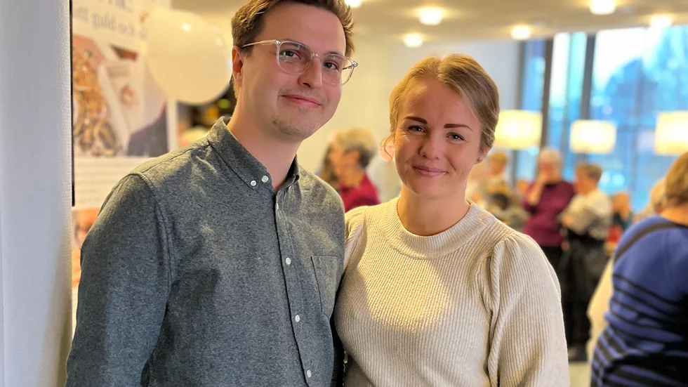 Marcus Nyström och Madelene Karlsson hoppas på en framtid för teatern. 