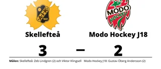 Straffar avgjorde när Skellefteå vann mot Modo Hockey J18