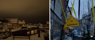 Snöraset orsakar smällar • Lena: "Väldigt bra skyltat här"