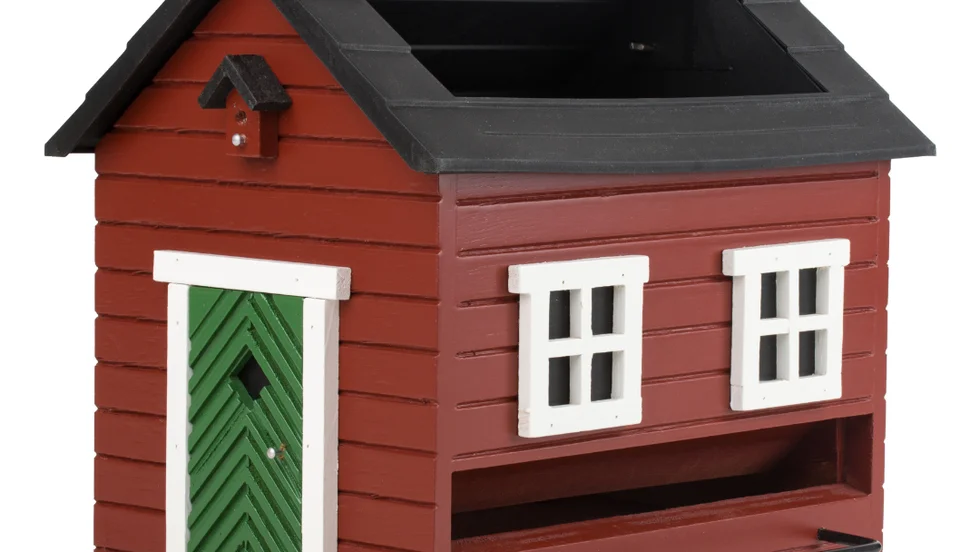 Fågelmatare med bad & stolpe
