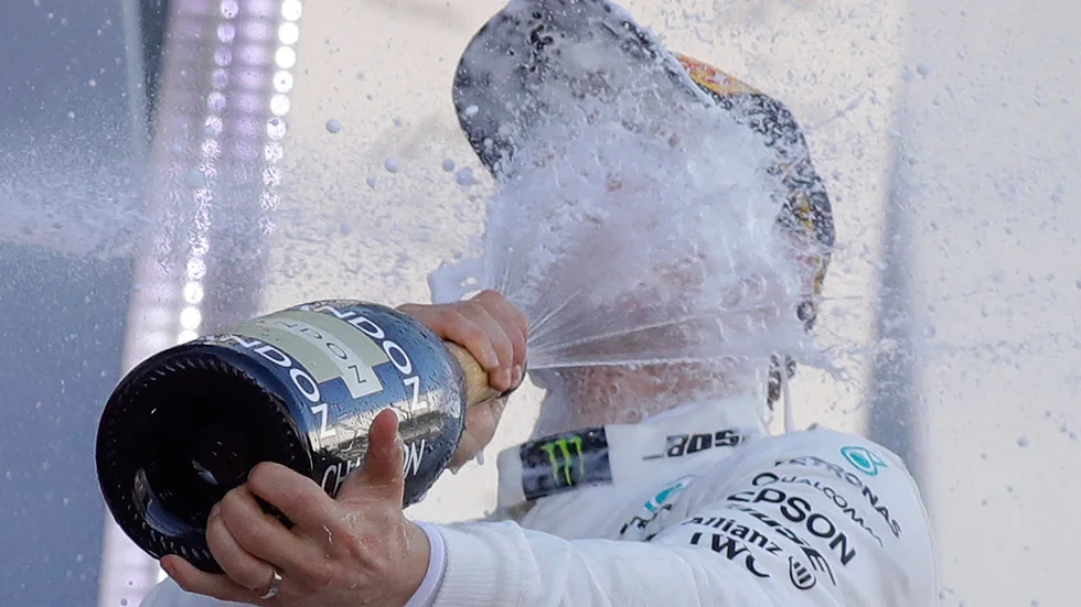 How NOT to open a bottle of champagne.
