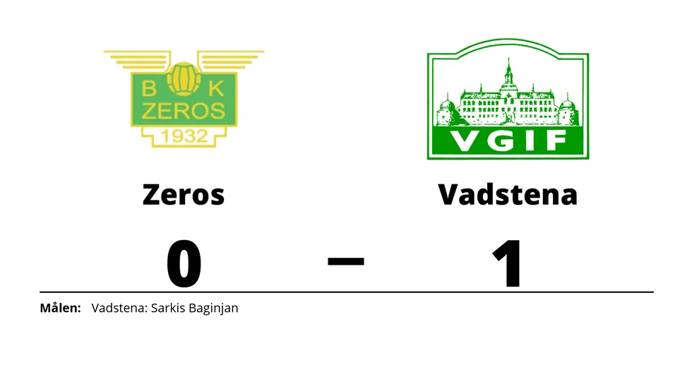 BK Zeros förlorade mot Vadstena GIF