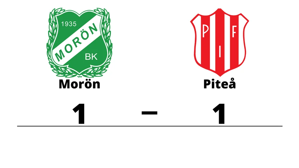 Morön BK spelade lika mot Piteå IF FF