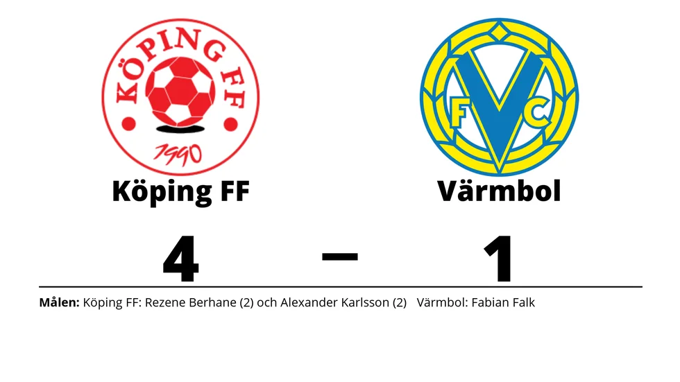 Köping FF vann mot Värmbols FC