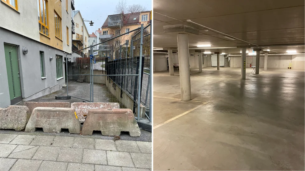 Nedfarten till garaget har varit stängd sedan augusti 2020, men nu hoppas skribenterna på en förlikning.