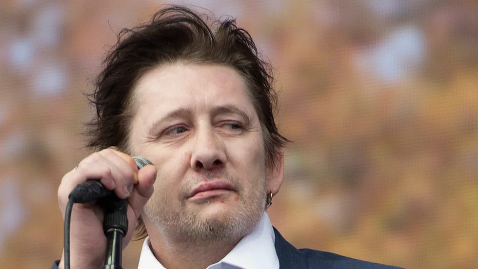 Shane MacGowan blev 65 år. Arkivbild.