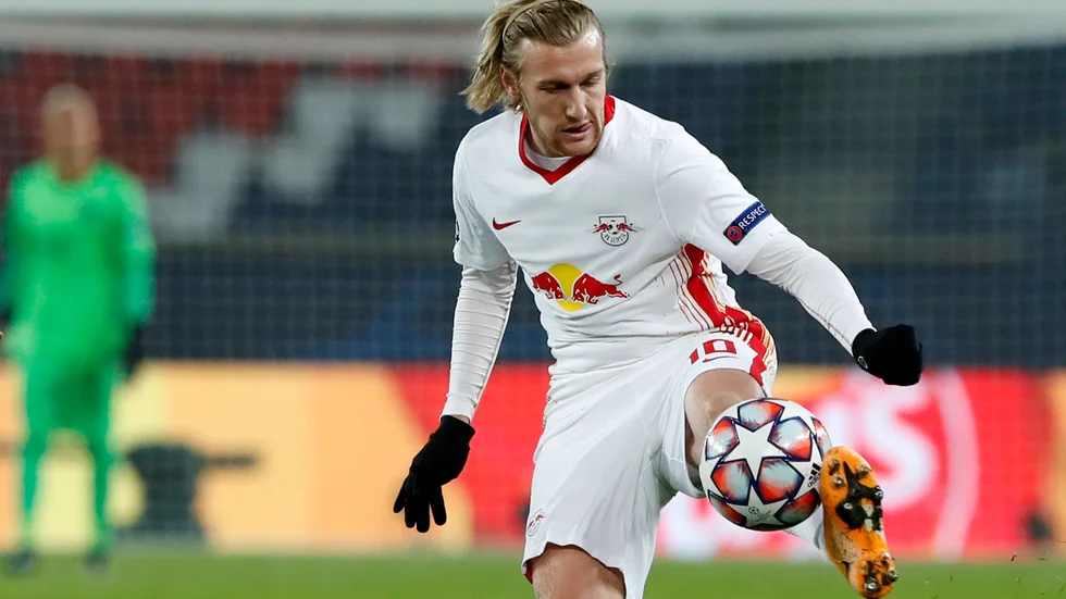 Leipzig och Emil Forsberg möter Liverpool i åttondelsfinalen i Champions League. Arkivbild.