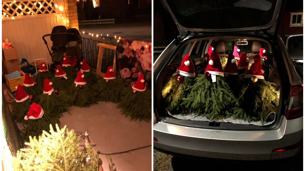 Grantomtar på färden: bland andra Bertil, Folke och Frank. 