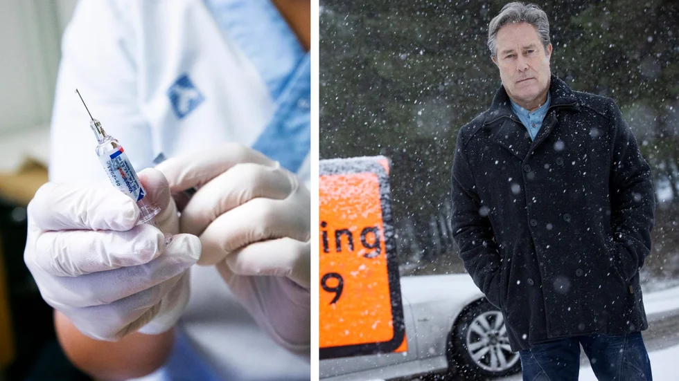 Bilden är ett montage. Region Västerbottens vaccinsamordnare för covid-19 till höger. 