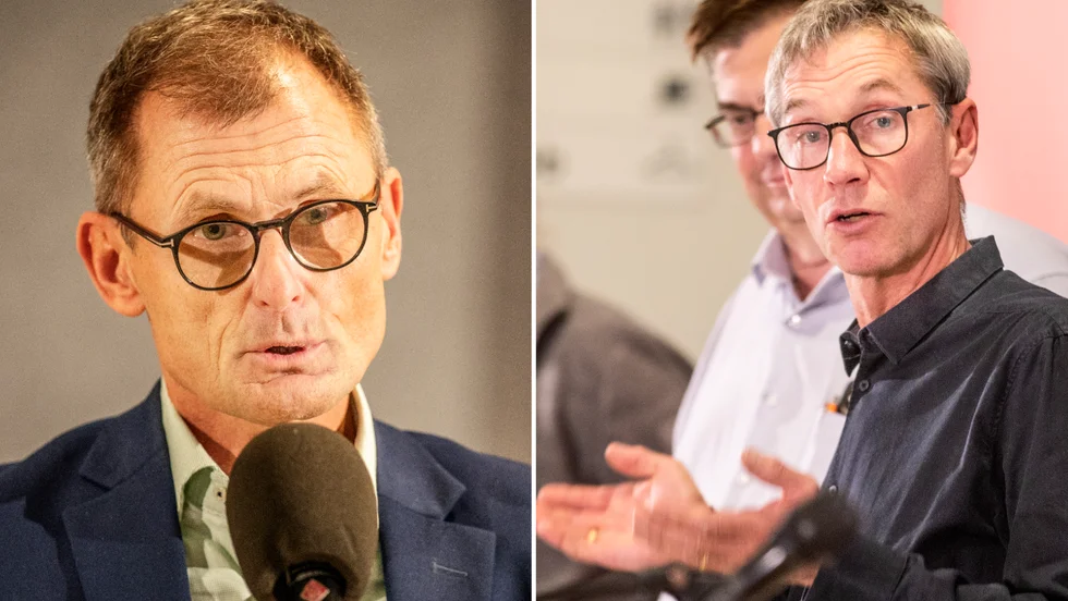 Torsten Flemming, utbildningsdirektör och Stefan Nypelius (C), barn- och utbildningsnämndens ordförande. 