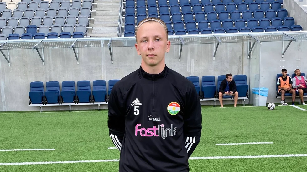 William Henriksson-Liljedahl under fredagens träning. 