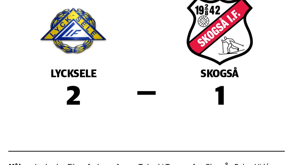 Lycksele IF vann mot Skogså IF