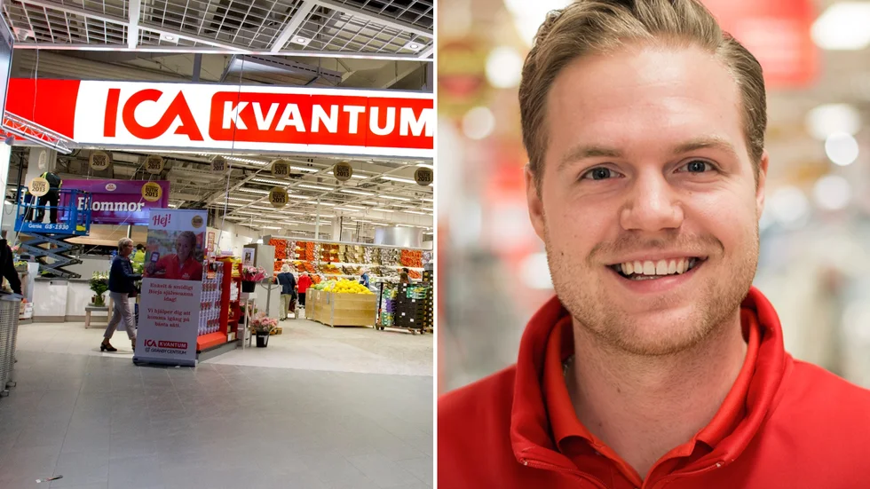 Emil Carlson är butiksutvecklare på Ica Kvantum Gränby som har gjort en ny e-handelssatsning på catering.