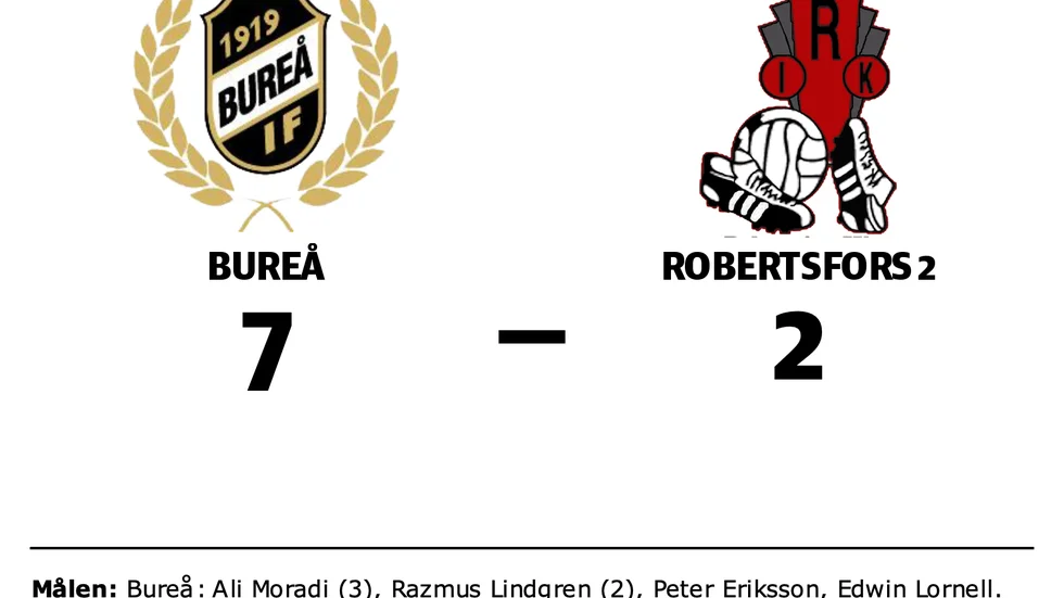 Bureå IF vann mot Robertsfors IK 2