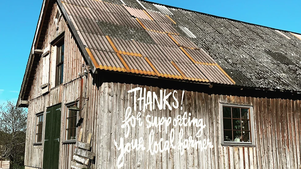 Strömma Farmlodge utanför Tvååker i Halland har en gårdsbutik med kött från egna djur.