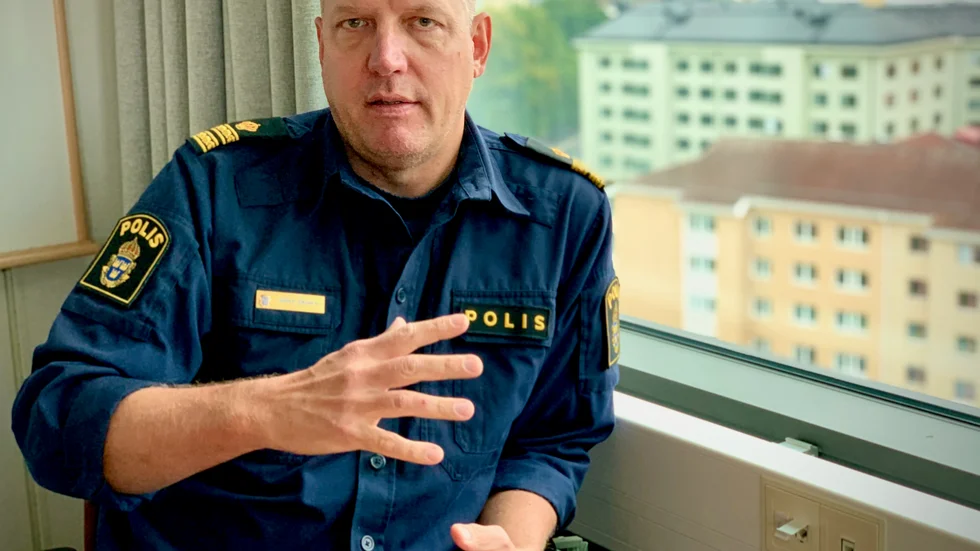 Jonas Eronen, presstalesperson vid Uppsalapolisen.