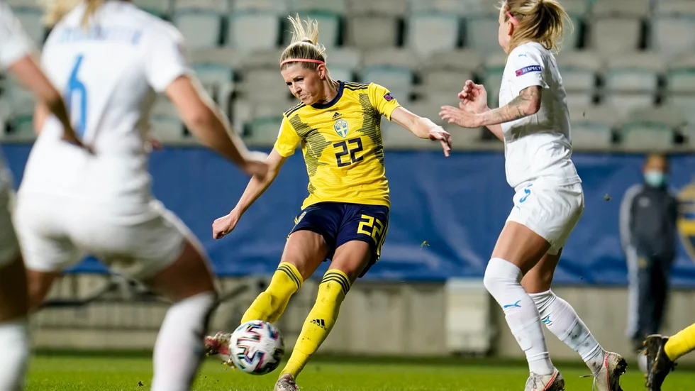 Olivia Schough sänkte Island med ett drömmål.