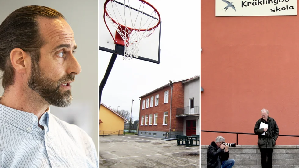 Projektledaren Kristoffer Strehlenert har räknat ut vad det kostar att behålla skolorna i Öja och Kräklingbo.