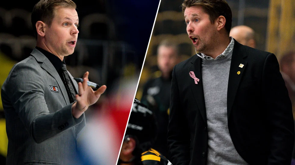 Martin Filander, IK Oskarshamn, och Stefan Klockare, Skellefteå AIK.