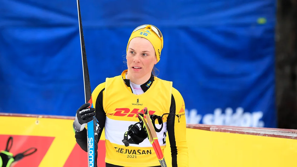 Lina Korsgren efter segern i Tjejvasan förra helgen. Arkivbild.