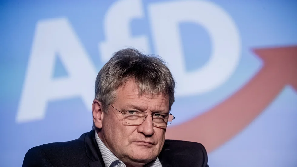 Jörg Meuthen, en av Alternativ för Tysklands (AFD) två ordförande. Arkivbild.
