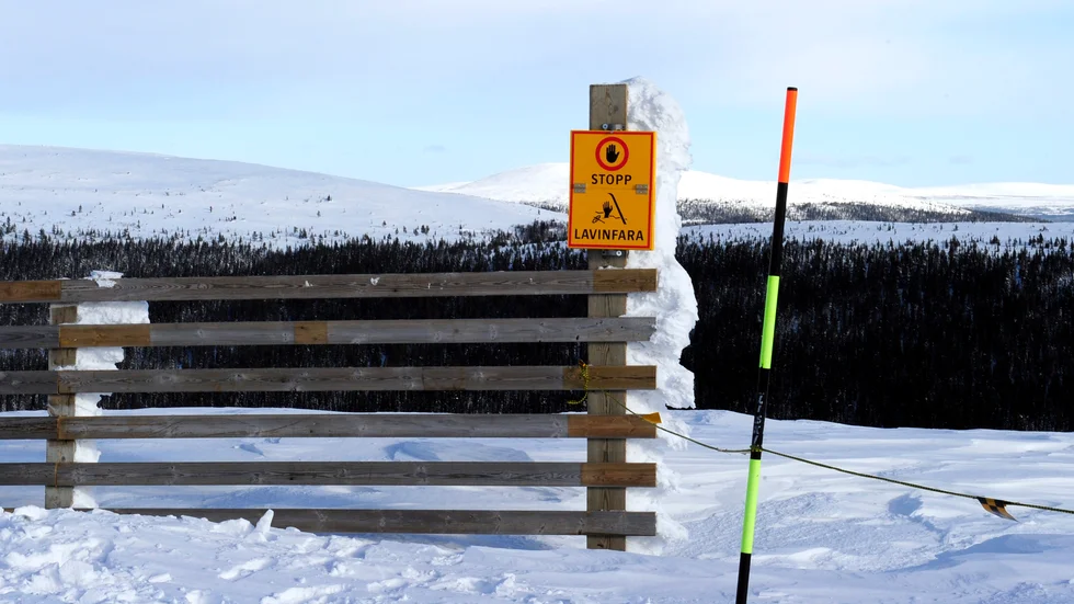 Det råder lavinfara i fjällen. Arkivbild.