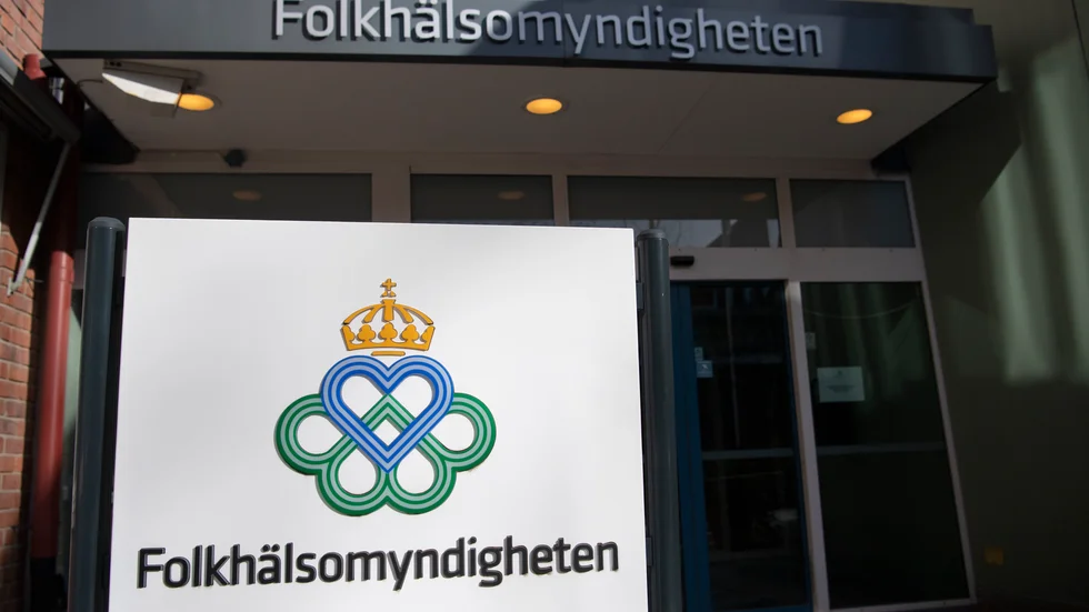 Folkhälsomyndigheten håller pressträff om covid-19-läget. Arkivbild.