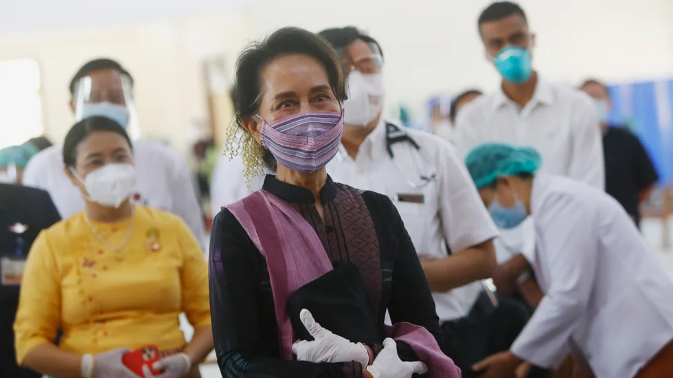 Myanmars ledare Aung San Suu Kyi.