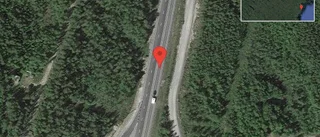 Stopp på E4 på grund av singelolycka med en lastbil