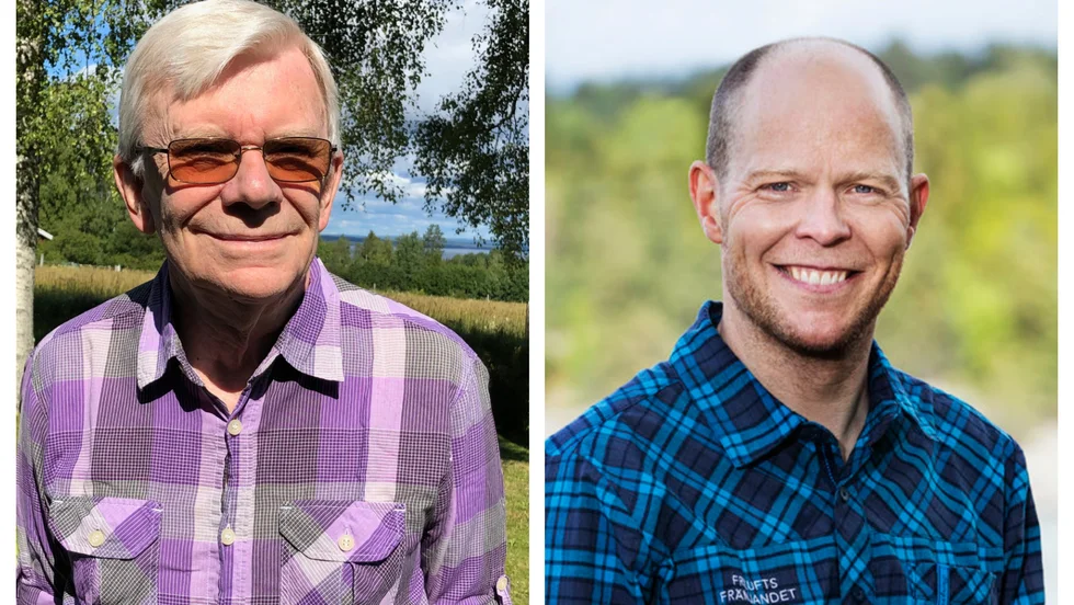 Leif Malmlöf och Lars Lundström från Friluftsfrämjandet. 