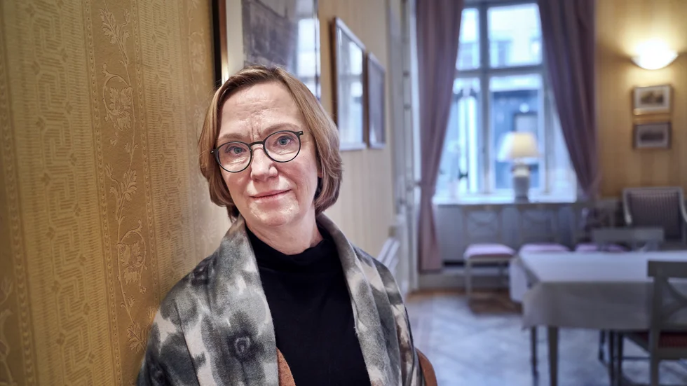 Handelsbankens chefsekonom Christina Nyman räknar med att BNP-fallet i coronakrisens 2020 stannar på 3,2 procent. Så sent som i slutet av augusti låg hennes prognos på ett BNP-ras på 4,6 procent och dessförinnan på minus 6,9 procent. Arkivbild.