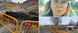 Schaktet hade kunnat bli en dödsfälla i mörkret