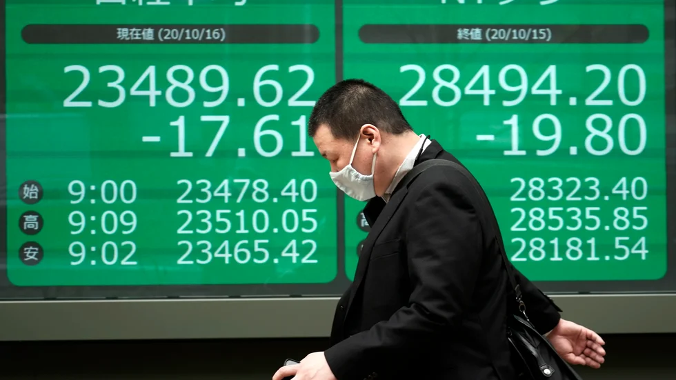Nikkei och de andra stora börserna i Asien sjönk under torsdagens första handelstimmar. Arkivbild.
