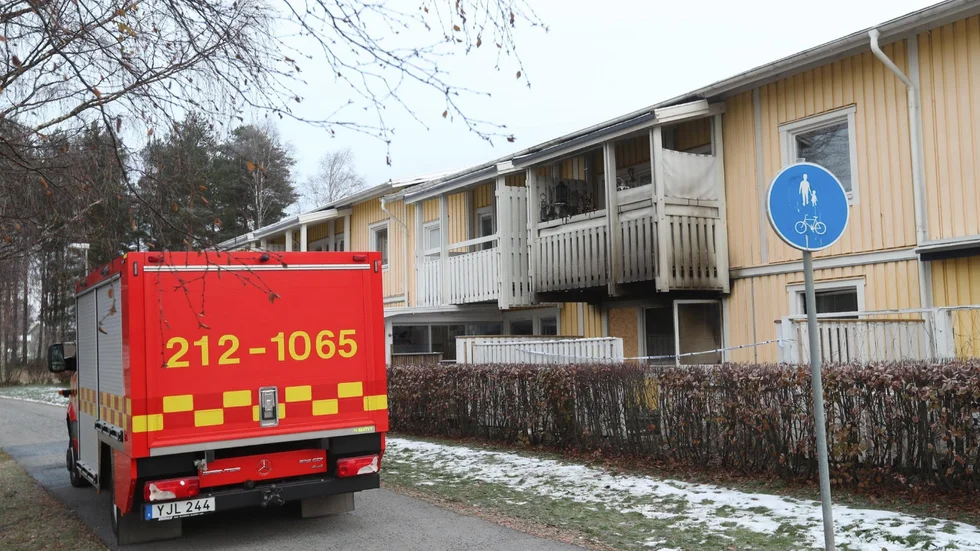 En radhusbrand utbröt i Umeå på söndagsmorgonen.