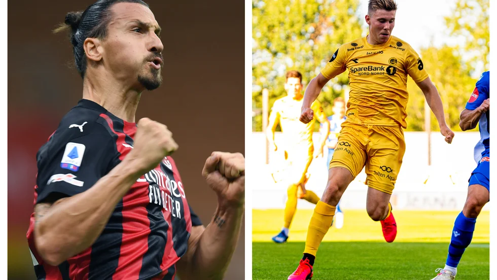 Zlatan Ibrahimovic och Alfons Sampsted.