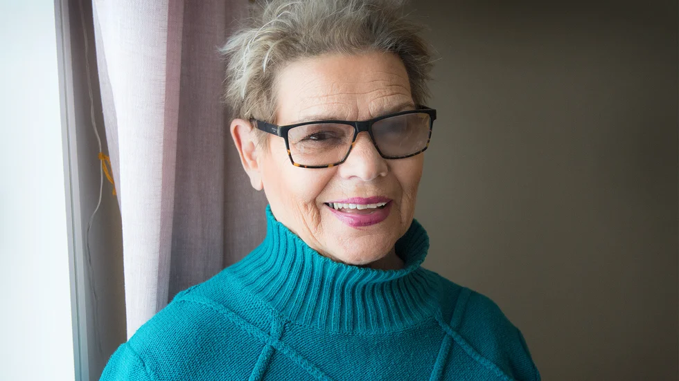 Ulla Bergeros är aktiv i Synskadades Riksförbund Norrbotten. 