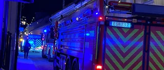 Värmeljus orsakade stort räddningspådrag på Köpmangatan