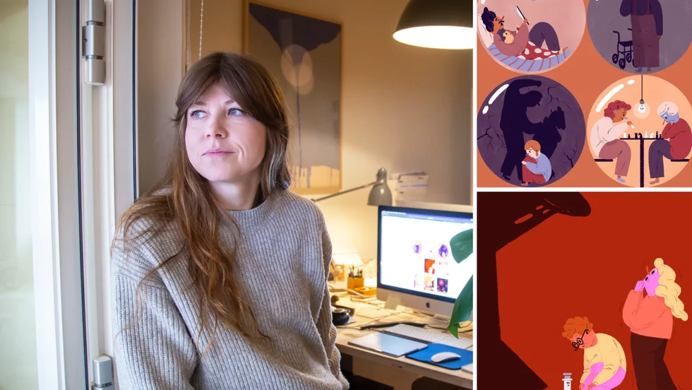 Emma Hanquist lägger upp en bild varje dag på Instagramkontot coronadagbok.
