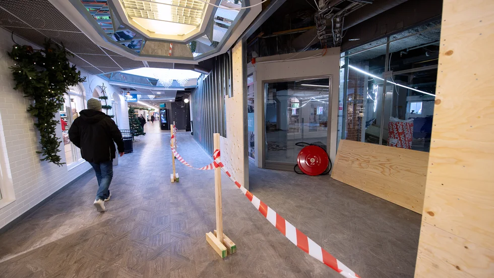 Mitt emot Clas Ohlson pågår renoveringar. Det är här som Kicks kommer att ligga när kedjan återvänder till Nyköping i slutet på februari.