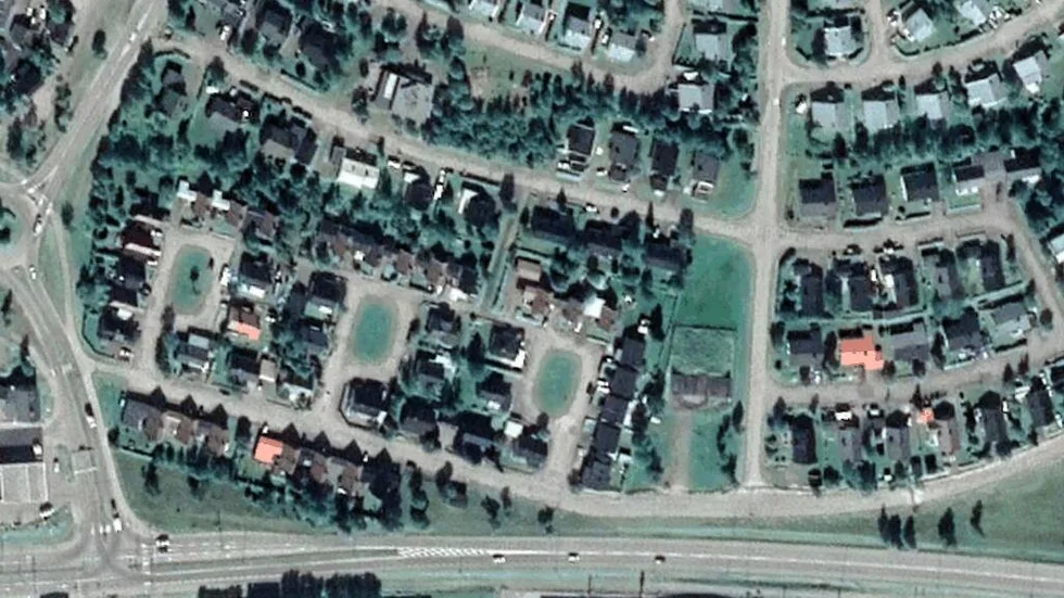Området kring Isvägen 16