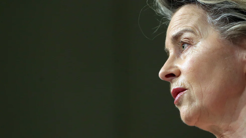 EU-kommissionens ordförande Ursula von der Leyen ska tala om coronaläget i EU-parlamentet. Arkivfoto.
