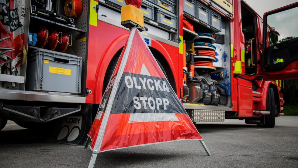 En permobil och en mopedist var inblandade i olyckan.