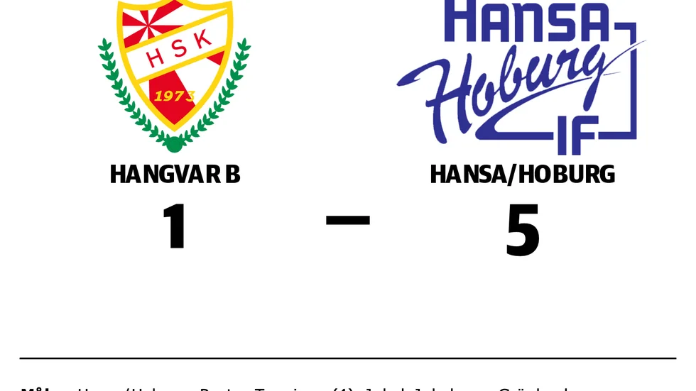 Hangvar SK B förlorade mot IF Hansa-Hoburg