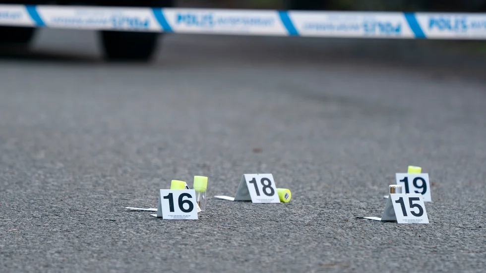 Polisen hittade tomhylsor i Navestad. 