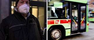 Få munskydd på bussarna trots rekommendationer: "Verkar som att folk inte bryr sig"
