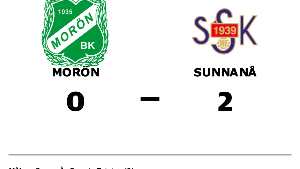 Morön BK förlorade mot Sunnanå SK