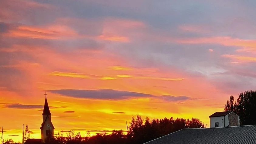 Så fin solnedgång!
